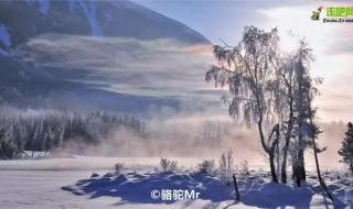 新疆阿勒泰下雪了
