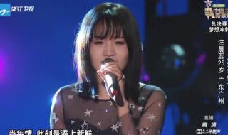 中国新歌声汪晨蕊